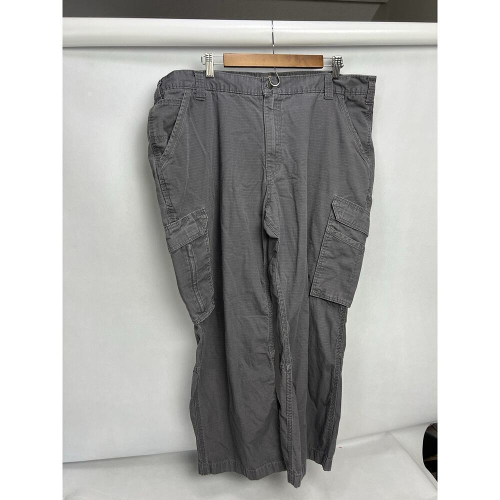 Carhartt Force Ripstop Cargo Pockets Utility Work Pants Gray Men’s Size 42x32